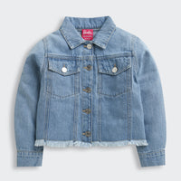 Barbie Classic Blue Denim Jacket For Girls | Casual Everyday Outerwear | Kids | Tiny Girl India