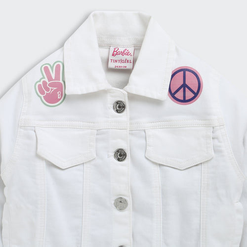 Barbie White Denim Jacket BAJ2056