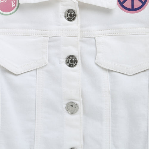 Barbie White Denim Jacket BAJ2056