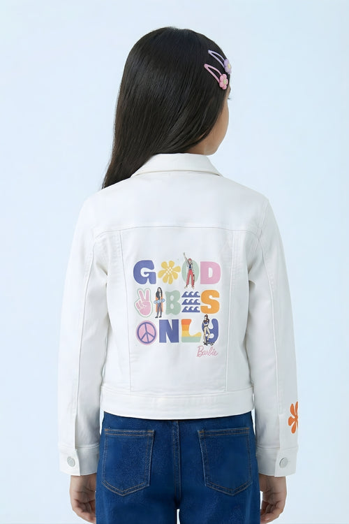Barbie White Denim Jacket BAJ2056