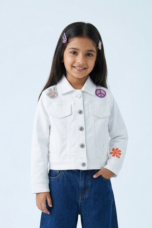 Barbie White Denim Jacket BAJ2056
