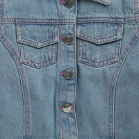 Barbie by Tiny Girl Cotton Full Sleeves Solid Pocket Detailed Jacket - Dark Blue