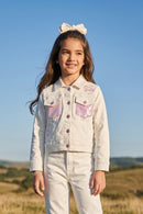 Barbie Girls White Denim Jacket BAJ2077