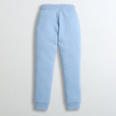 Barbie Sky Blue Fleece Jogger Pants For Girls | Soft Winter Track Bottoms | Kids | Tiny Girl India