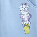 Barbie Sky Blue Fleece Jogger Pants For Girls | Soft Winter Track Bottoms | Kids | Tiny Girl India