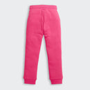 Barbie Hot Pink Fleece Jogger Pants For Girls | “Pawsitive Vibes” Graphic Winter Bottoms | Kids | Tiny Girl India