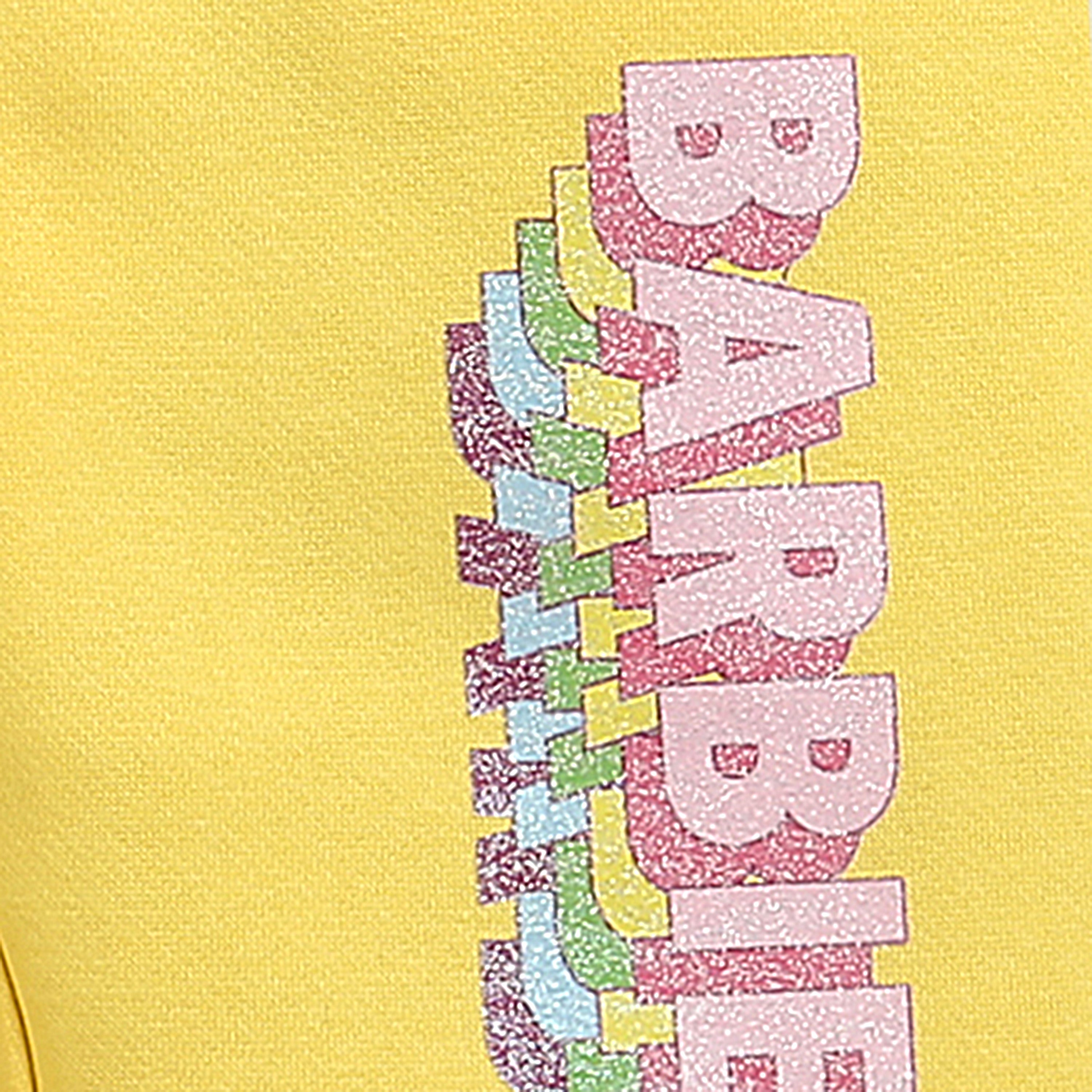 Barbie Yellow Track Pants for Girls | Vibrant Kids Joggers | Comfortable Cotton Lowers | Fashionable Children's Playwear | Buy Barbie Online India