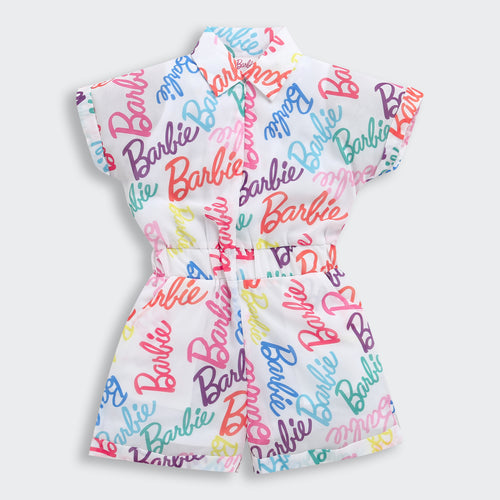 Barbie Multi-Colour Print Playsuit BAJP102