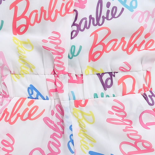 Barbie Multi-Colour Print Playsuit BAJP102