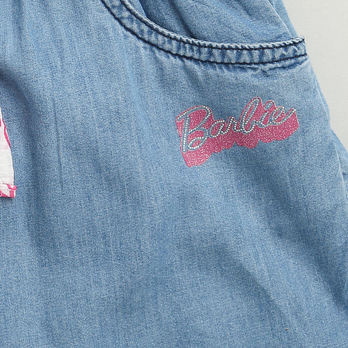 Barbie Printed T-Shirt Denim Dungaree Style BAJP105