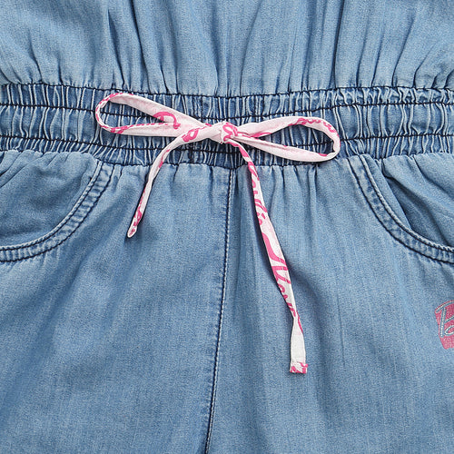 Barbie Printed T-Shirt Denim Dungaree Style BAJP105