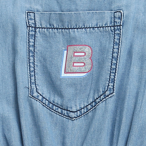 Barbie Printed T-Shirt Denim Dungaree Style BAJP105