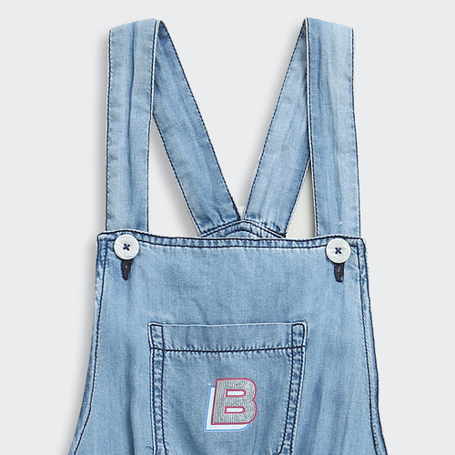 Barbie Printed T-Shirt Denim Dungaree Style BAJP105