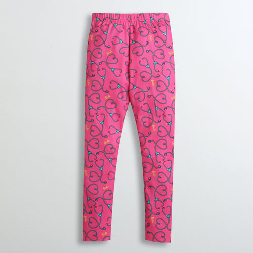 Pink Full Length Leggings BALG003