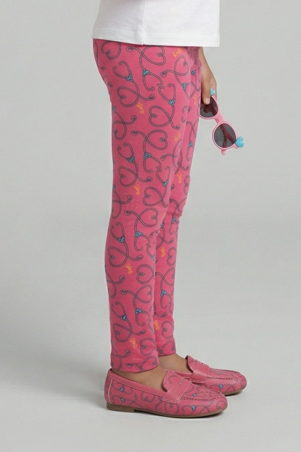 Pink Full Length Leggings BALG003