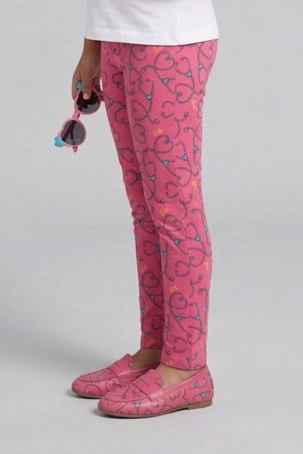 Pink Full Length Leggings BALG003