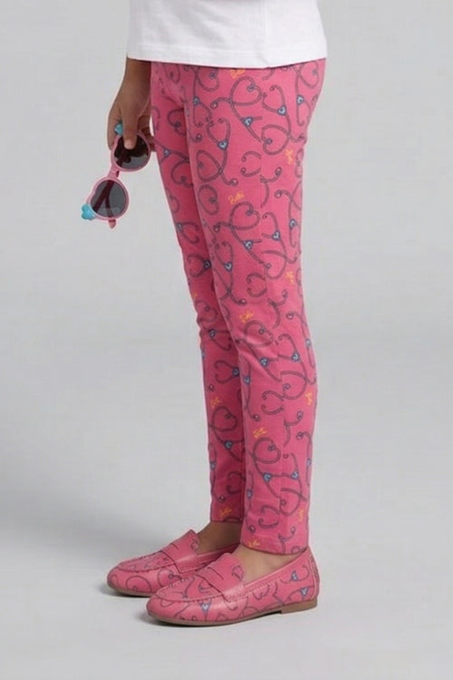 Pink Full Length Leggings BALG003