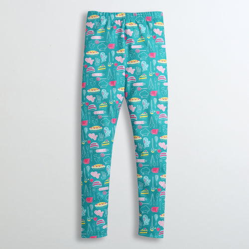 Green Full Length Leggings BALG004