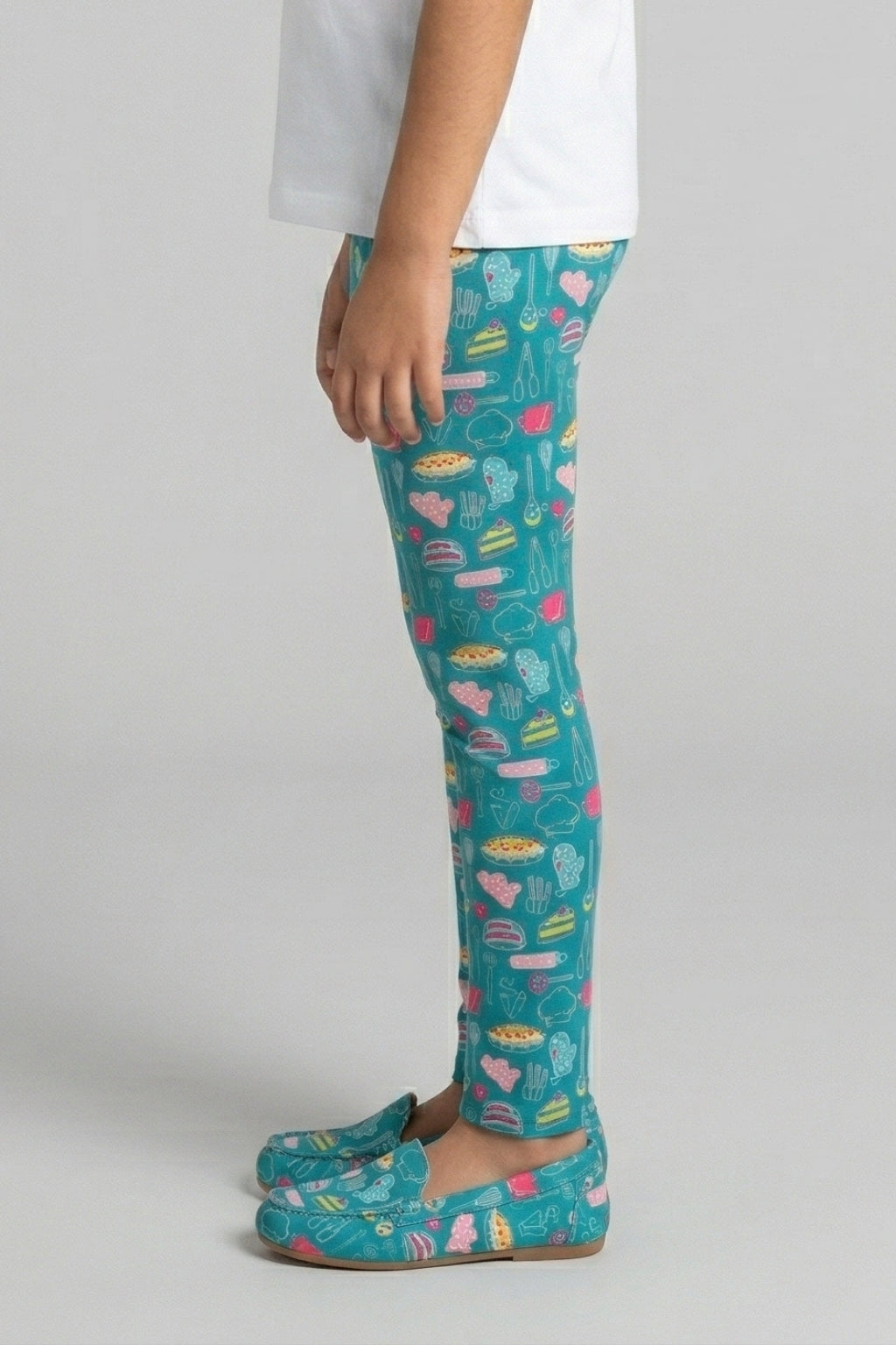Green Full Length Leggings BALG004