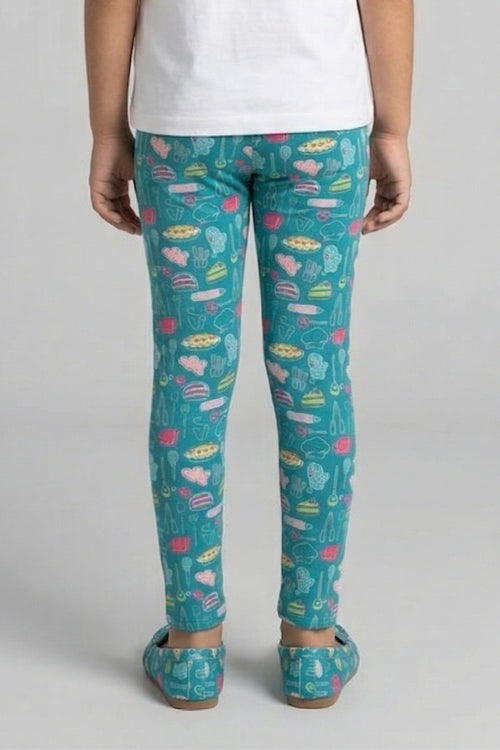 Green Full Length Leggings BALG004