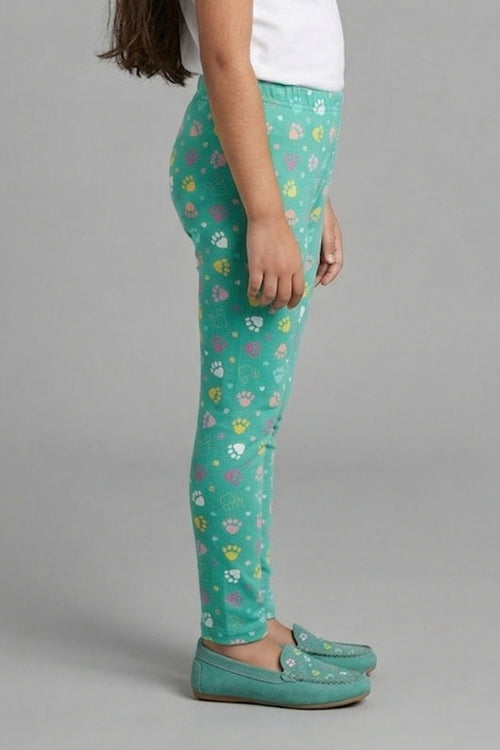 Sea Green Full Length Leggings BALG005