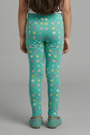 Sea Green Full Length Leggings BALG005