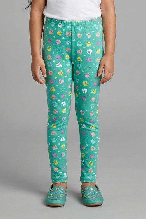 Sea Green Full Length Leggings BALG005