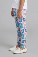 Blue Full Length Leggings BALG006