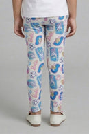 Blue Full Length Leggings BALG006