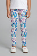 Blue Full Length Leggings BALG006