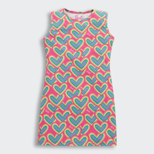 Barbie Round Neck Sleeveless Fitted Midi BAM1105