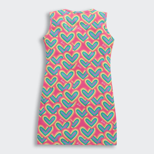 Barbie Round Neck Sleeveless Fitted Midi BAM1105