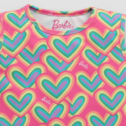 Barbie Round Neck Sleeveless Fitted Midi BAM1105