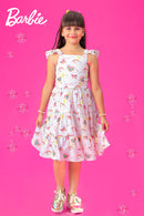 Barbie Strap Midi Frill & Cuff | Trendy Girls Outfit Online | Kids