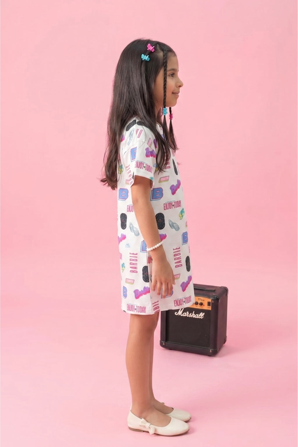 Barbie Printed Midi Dress BAM1108