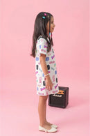 Barbie Printed Midi Dress BAM1108