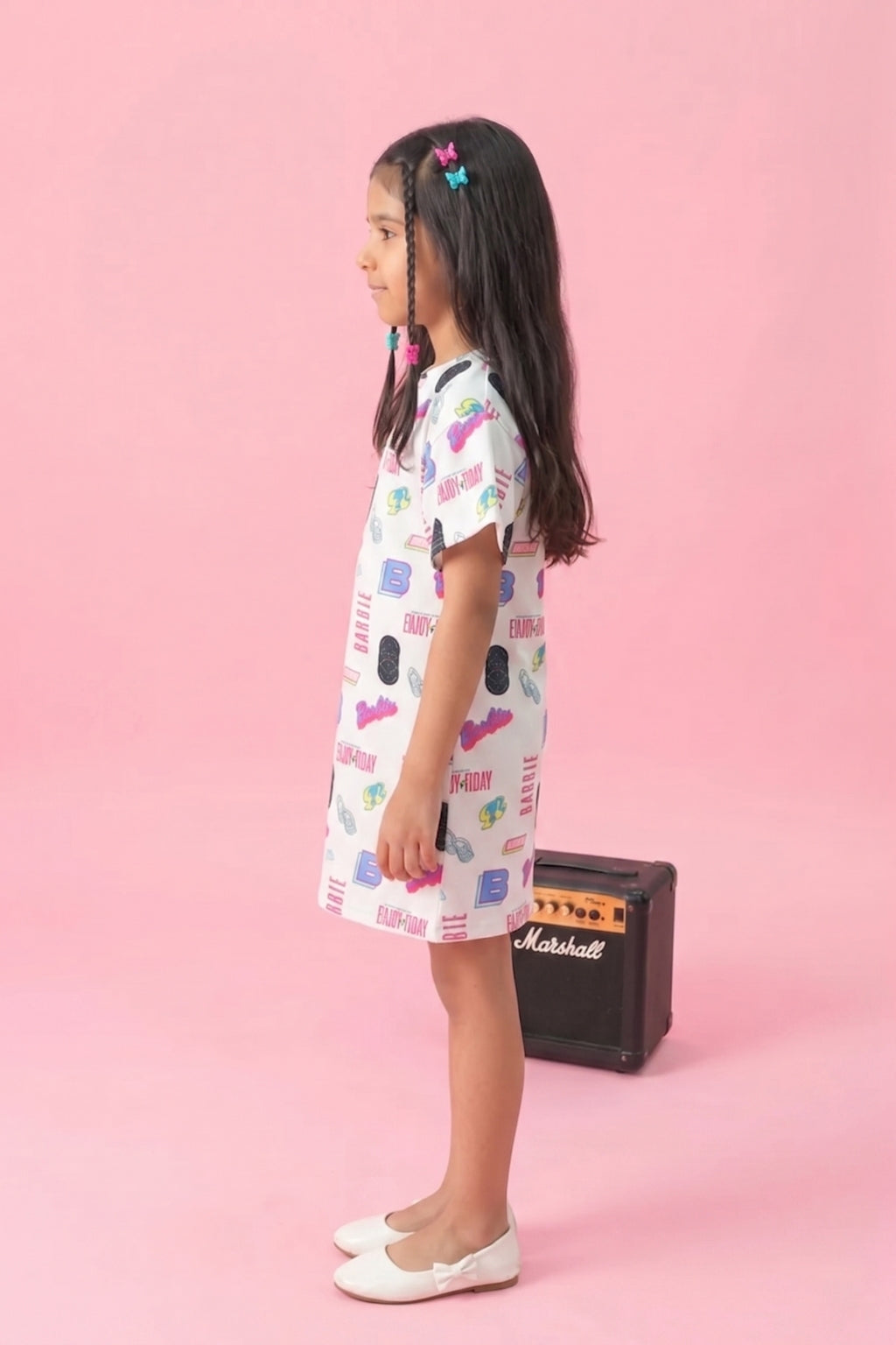 Barbie Printed Midi Dress BAM1108