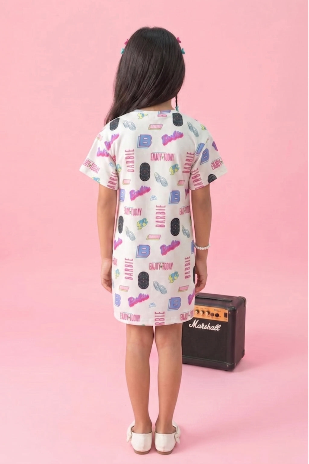 Barbie Printed Midi Dress BAM1108