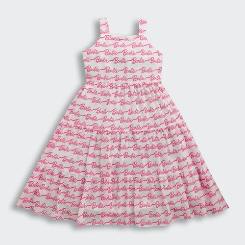 Barbie Spaghetti Strap Calf Length Midi Dress BAM1109