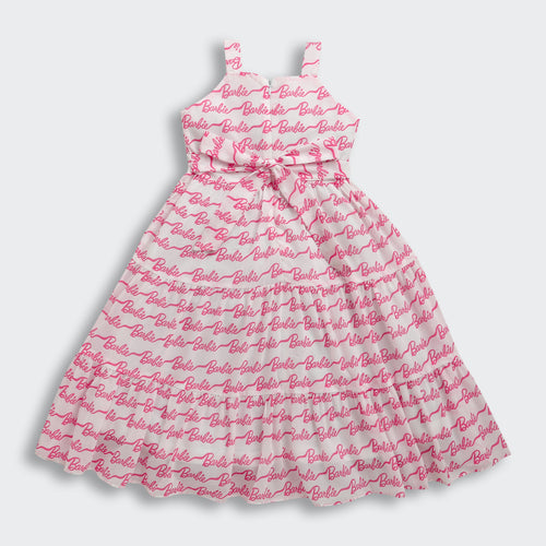 Barbie Spaghetti Strap Calf Length Midi Dress BAM1109