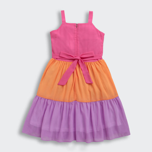 Barbie Spaghetti Strap 3-Layered Midi BAM1120