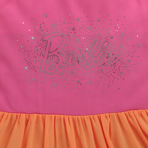 Barbie Spaghetti Strap 3-Layered Midi BAM1120