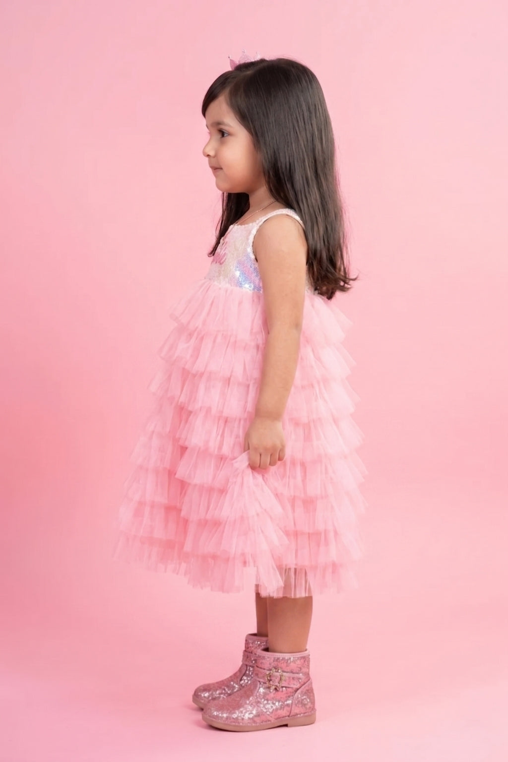 Barbie 3/4 Length Midi Party Dress BAM1128