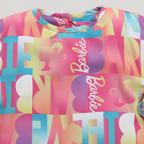 Barbie Round Neck Piped Midi BAM1131