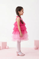 Barbie A-Line Midi Sequin Yoke Frill BAM1146