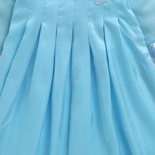 Barbie A-Line Midi Dress Sequin Cuffs BAM1162
