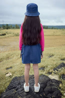 Barbie Girl Pink Top & Denim Skirt Co-ord Set for Girls | Casual Western Wear