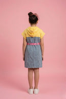 Barbie Yellow Hooded Denim Dress BAM1275