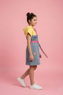 Barbie Yellow Hooded Denim Dress BAM1275