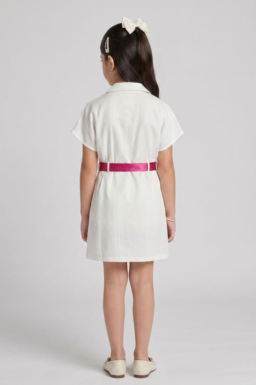 Barbie White Unicorn Shirt Dress BAM1277